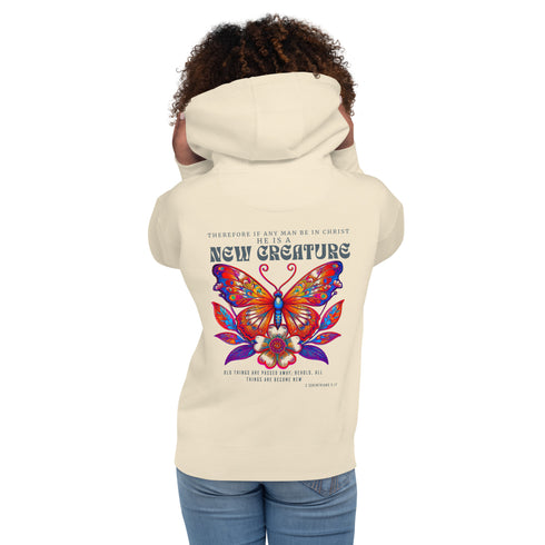 New Creature Premium Christian Bible Verse Hoodie